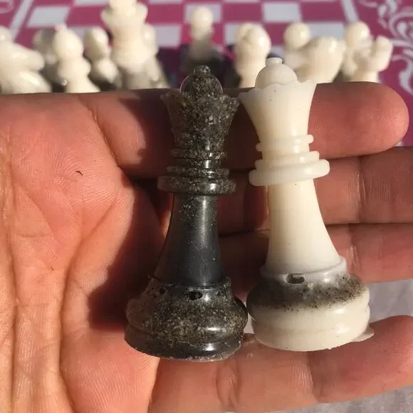 Chess Set - Pink & White